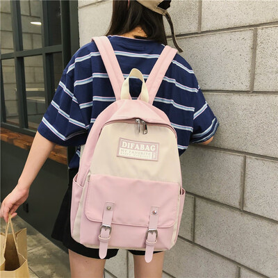 Schoolbag female Korean high school ulzzang college student backpack contrast Harajuku casual bag ins wind junior high school back
Schoolbag female Korean high school ulzzang college student backpack contrast Harajuku casual bag ins wind junior high school back