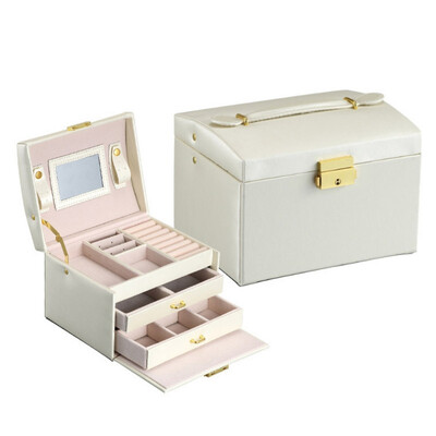 Three Layers Jewelry Organizer Case Double Drawer Large Capacity Jewelry Storage Box
Three Layers Jewelry Organizer Case Double Drawer Large Capacity Jewelry Storage Box