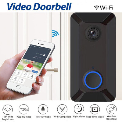 〖Follure〗Wireless WiFi DoorBell Smart Video Phone Visual Intercom Door Bell Secure Camera
〖Follure〗Wireless WiFi DoorBell Smart Video Phone Visual Intercom Door Bell Secure Camera