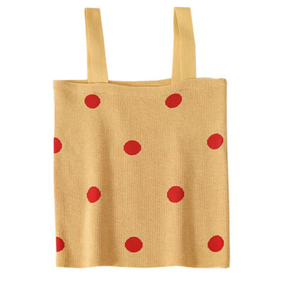 Women Polka Dot Print Wrapped Chest Slim Knitting Vest Bottoming Stretch Sling Bottoming Camisole
Women Polka Dot Print Wrapped Chest Slim Knitting Vest Bottoming Stretch Sling Bottoming Camisole