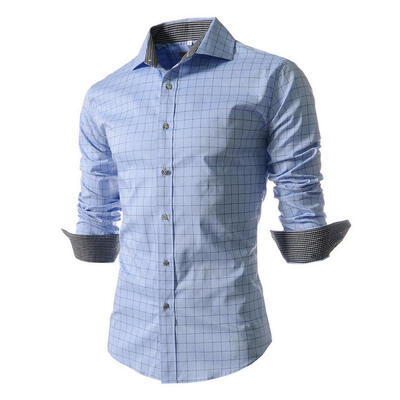 Fashion Check Pattern Long Sleeve Mens Shirt Casual Turn-Down Collar Slim Fit Shirt For Men
Fashion Check Pattern Long Sleeve Mens Shirt Casual Turn-Down Collar Slim Fit Shirt For Men