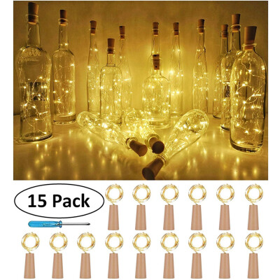 Gobestart 15PCS Bottle Lights Cork Shape For 1M 10 LED Wine Bottle String Party Romantic
Gobestart 15PCS Bottle Lights Cork Shape For 1M 10 LED Wine Bottle String Party Romantic