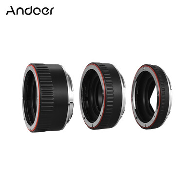 Andoer Brand New Upgraded Macro Extension Tube Set 3-Piece 13mm21mm31mm Auto Focus Extension Tube Rings for Canon EOS Camera Bod
Andoer Brand New Upgraded Macro Extension Tube Set 3-Piece 13mm21mm31mm Auto Focus Extension Tube Rings for Canon EOS Camera Bod