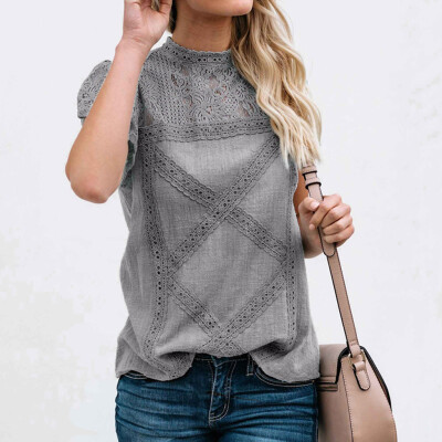 Nomeni Womens Lace Patchwork Flare Ruffles Short Sleeve Cotton Shirt Blouse Top Plus
Nomeni Womens Lace Patchwork Flare Ruffles Short Sleeve Cotton Shirt Blouse Top Plus