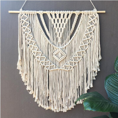 Fine Cotton Tapestry 100 Hand Made Macrame Wall Hanging Art Decoration Boho Chic Bohemian Home Deco 80cm32" W
Fine Cotton Tapestry 100 Hand Made Macrame Wall Hanging Art Decoration Boho Chic Bohemian Home Deco 80cm32" W