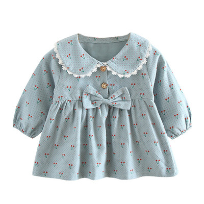 Baby Girls Autumn CasualLong Sleeve Cherry Print Dress Kids Toddler Pageant Sundress For 6-36Months
Baby Girls Autumn CasualLong Sleeve Cherry Print Dress Kids Toddler Pageant Sundress For 6-36Months