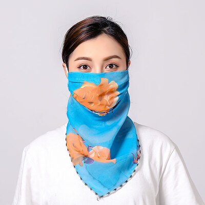 19 summer sun protection neck chiffon mask female flowers antique elegant printing breathable mask square towel factory direct sales
19 summer sun protection neck chiffon mask female flowers antique elegant printing breathable mask square towel factory direct sales