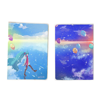 Hatsune Miku Anime Series Notebook Creative Portable Hardcover Version 128 Pages Notebook School Supplies