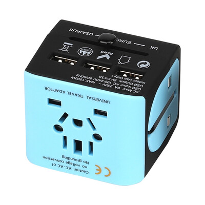 BUBM LE-07-3USB Universal Travel Adapter Multinational Travel Conversion Socket with 3 USB Ports EU
BUBM LE-07-3USB Universal Travel Adapter Multinational Travel Conversion Socket with 3 USB Ports EU