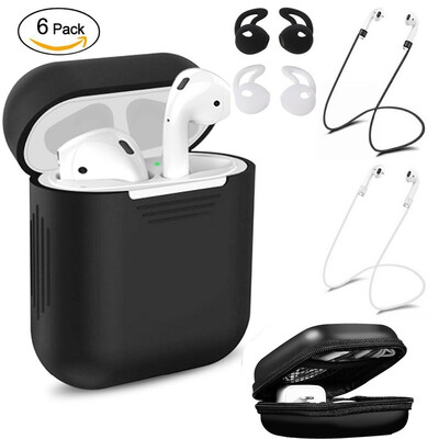 For Apple Airpods Earphone Case strap Soft Silicone headphone Case Earphone accessories Protective wireless bluetooth Cover
For Apple Airpods Earphone Case strap Soft Silicone headphone Case Earphone accessories Protective wireless bluetooth Cover
