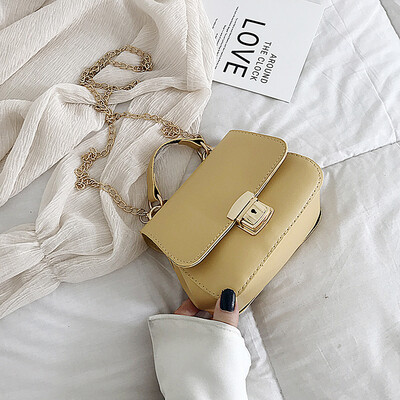 Texture bag female 2019 new simple solid color fashion chain shoulder slung casual temperament wild handbag
Texture bag female 2019 new simple solid color fashion chain shoulder slung casual temperament wild handbag