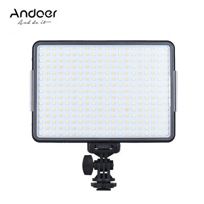 Andoer PAD300 Professional Dimmable LED Video Light Fill Light 3200K5600K Bi-Color Temperature 20W CRI90 for Portrait Wedding Ph
Andoer PAD300 Professional Dimmable LED Video Light Fill Light 3200K5600K Bi-Color Temperature 20W CRI90 for Portrait Wedding Ph