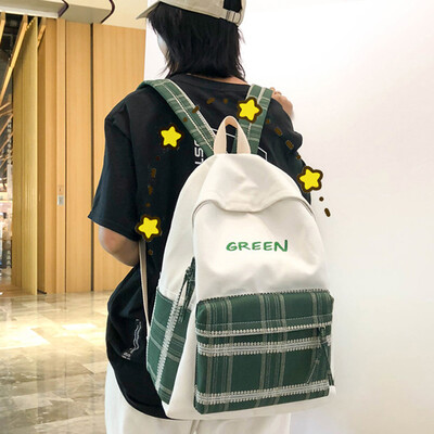 Schoolbag womens Korean high school canvas campus ins-style check college students double-shoulder bag tide brand day-series bac
Schoolbag womens Korean high school canvas campus ins-style check college students double-shoulder bag tide brand day-series bac