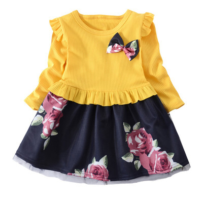 2019 Autumn Spring Kids Children Baby Girls Long Sleeve Dresses Casual Flower Infant Cute Patchwork Pageant Sundress New 2019
2019 Autumn Spring Kids Children Baby Girls Long Sleeve Dresses Casual Flower Infant Cute Patchwork Pageant Sundress New 2019
