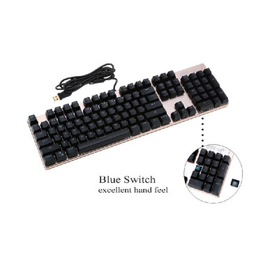 104 Keys USB Wired Gaming Mechanical Keyboard Blue Switch Suspended Button Fully LED Backlit Anti-ghosting for Laptop Desktop
104 Keys USB Wired Gaming Mechanical Keyboard Blue Switch Suspended Button Fully LED Backlit Anti-ghosting for Laptop Desktop