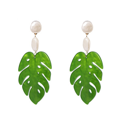 2019 new long dangle resin green leaves earrings party jewelry accessories handmade fashion acrylic earrings for women
2019 new long dangle resin green leaves earrings party jewelry accessories handmade fashion acrylic earrings for women