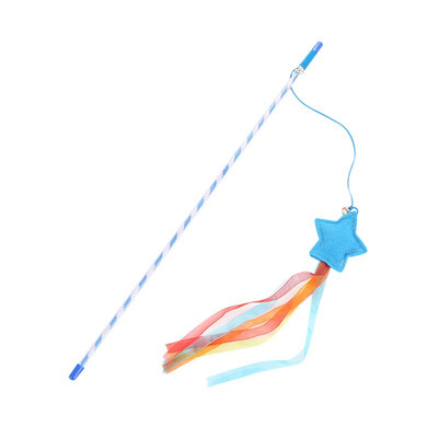 Cat Teaser Wand Toy With Bell Interactive Pet Fishing Rod Plush Star Attachment With Colorful Ribbon Is Comfortable iIn Hands
Cat Teaser Wand Toy With Bell Interactive Pet Fishing Rod Plush Star Attachment With Colorful Ribbon Is Comfortable iIn Hands