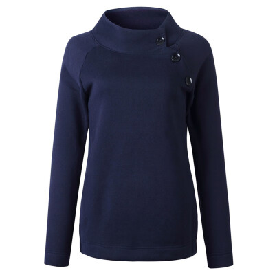 Women Fashion Button Sweatshirt Turtleneck Long-sleeve Solid Color Sweatshirt Pullover Autumn Winter Clothes New
Women Fashion Button Sweatshirt Turtleneck Long-sleeve Solid Color Sweatshirt Pullover Autumn Winter Clothes New