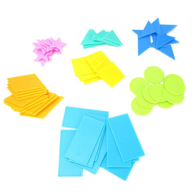 Greensen 70Pcs Colorful Large Plastic Geometry Cards Educational Toy Mathematics Teaching AIDS
Greensen 70Pcs Colorful Large Plastic Geometry Cards Educational Toy Mathematics Teaching AIDS