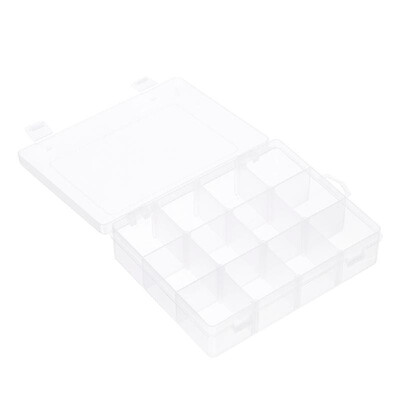 Transparent Plastic 12 Grids Box Fishing Tool Baits Hooks Storage Organizer for Display Collection with Adjustable Dividers Clear
Transparent Plastic 12 Grids Box Fishing Tool Baits Hooks Storage Organizer for Display Collection with Adjustable Dividers Clear