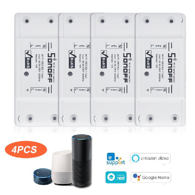 SONOFF Basic Wifi Switch Works with Alexa for Google Home Timer 10A2200W Wireless Remote Switch for AndroidIOS APP Control for E
SONOFF Basic Wifi Switch Works with Alexa for Google Home Timer 10A2200W Wireless Remote Switch for AndroidIOS APP Control for E