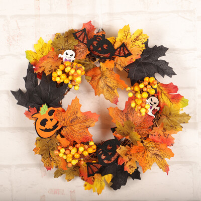 Toponeto 35cm Rattan Berry Maple Leaf Fall Door Wreath Door Wall Ornament Halloween
Toponeto 35cm Rattan Berry Maple Leaf Fall Door Wreath Door Wall Ornament Halloween
