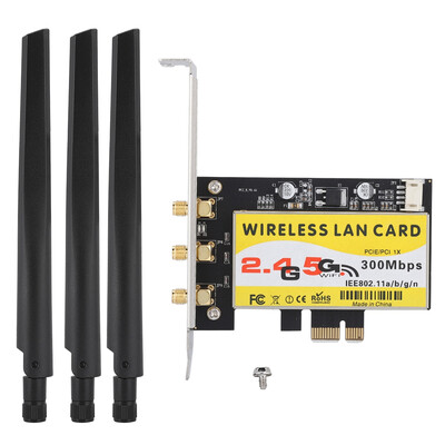 Greensen PCI-E Desktop Network Card 450Mbps Dual Band Gigabit Ethernet For Intel 6300AGN Desktop Network Card PCI-E WiFi Adapter
Greensen PCI-E Desktop Network Card 450Mbps Dual Band Gigabit Ethernet For Intel 6300AGN Desktop Network Card PCI-E WiFi Adapter