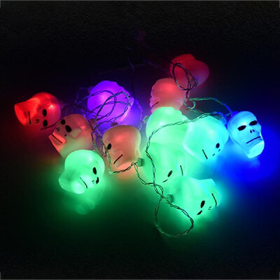 16LEDs String Lights Pumpkin Skull Ghost Sunny Doll Shape Night Light Indoor Outdoor Lamp Halloween Christmas Holiday Party Decor
16LEDs String Lights Pumpkin Skull Ghost Sunny Doll Shape Night Light Indoor Outdoor Lamp Halloween Christmas Holiday Party Decor