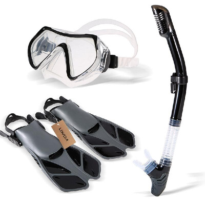 Lixada Diving Set with Silicone Mask Swimming Fins Dry Top Snorkel Quick Dry Gear Bag
Lixada Diving Set with Silicone Mask Swimming Fins Dry Top Snorkel Quick Dry Gear Bag