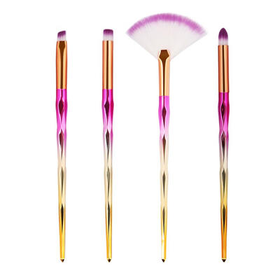 4pcsSet Pro Diamond Plastic Handle Makeup Brush Face Eye Shadow Beauty Pen