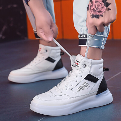 summer casual sports shoes for mens skate shoes with high-help small white shoes in autumn
summer casual sports shoes for mens skate shoes with high-help small white shoes in autumn