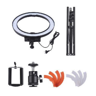 Andoer 18 Inch 5500K LED Video Light Dimmable Photography Ring Fill Light 600 LED Light Beads CRI90 36W with Light Stand Color Fi
Andoer 18 Inch 5500K LED Video Light Dimmable Photography Ring Fill Light 600 LED Light Beads CRI90 36W with Light Stand Color Fi