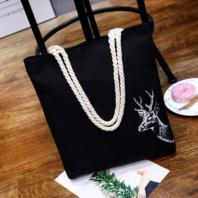 Hot Fashion Letter Print Canvas Tote Bag Shoulder Handbag With Hemp Ropes for Women Girls
Hot Fashion Letter Print Canvas Tote Bag Shoulder Handbag With Hemp Ropes for Women Girls