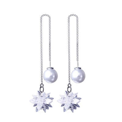 Fashion ear wire Korea small ice flower earrings long pearl earrings small flower earrings fashion ear jewelry
Fashion ear wire Korea small ice flower earrings long pearl earrings small flower earrings fashion ear jewelry