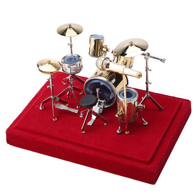 Greensen Exquisite Mini Gold-plated Drum Set Model Kit Decoration Home Furniture Ornament Gift
Greensen Exquisite Mini Gold-plated Drum Set Model Kit Decoration Home Furniture Ornament Gift