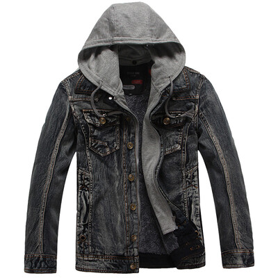 Gobestart Mens Autumn Winter Casual Hooded Wash Distressed Denim Jacket Coat Top Blouse
Gobestart Mens Autumn Winter Casual Hooded Wash Distressed Denim Jacket Coat Top Blouse