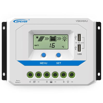 ViewStar-AU Series 10-60A PWM Solar Charge Controller for 12V24V36V48V Solar Panel System LCD Display Negative Grounded Solar
ViewStar-AU Series 10-60A PWM Solar Charge Controller for 12V24V36V48V Solar Panel System LCD Display Negative Grounded Solar