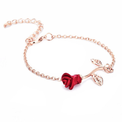 Valentines Day Red Rose Simple Woman Ladies Bracelet Plant Female Lovers Bracelets For Girlfriend Gifts
Valentines Day Red Rose Simple Woman Ladies Bracelet Plant Female Lovers Bracelets For Girlfriend Gifts
