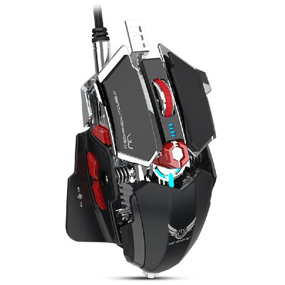 Zerodate LD-MS500 Professional Mechanical Gaming Mouse Ergonomic Game Mice Adjustable 4000DPI RGB Breathing LightBlack
Zerodate LD-MS500 Professional Mechanical Gaming Mouse Ergonomic Game Mice Adjustable 4000DPI RGB Breathing LightBlack