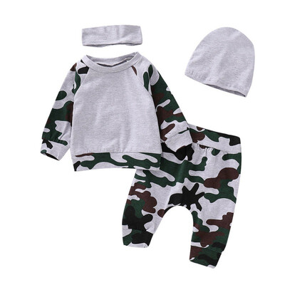 Spring Long Sleeve Sweater Set Boy Clothes Set Camouflage Top Trousers Fashion Boy Clothes Set Newborn baby pants
Spring Long Sleeve Sweater Set Boy Clothes Set Camouflage Top Trousers Fashion Boy Clothes Set Newborn baby pants