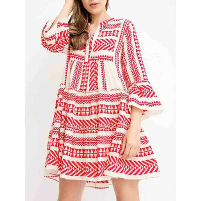 Ladies Womens Summer Boho Smock Dress Tops Holiday Beach Casual Loose Frill Sundress Shirt Dress
Ladies Womens Summer Boho Smock Dress Tops Holiday Beach Casual Loose Frill Sundress Shirt Dress