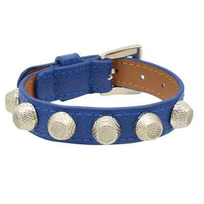 Unique Metal Rivet Leather Unisex Cool Charm Bangle Bracelet