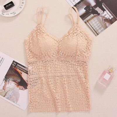Women Beauty Padded Back Vest Lace Tube Top Underwear Sexy Lace Bottoming Camisole Fitness Underwear camisole
Women Beauty Padded Back Vest Lace Tube Top Underwear Sexy Lace Bottoming Camisole Fitness Underwear camisole