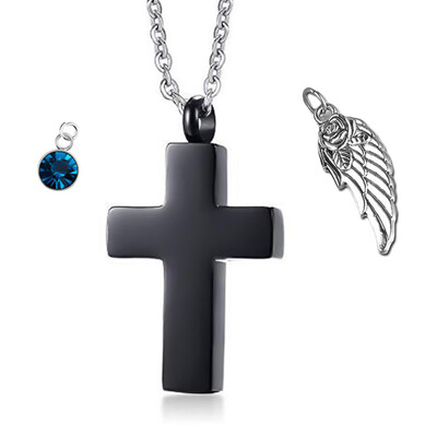 Cross Cremation Necklace for Ashes Stainless Steel Crucifix Memorial Urn Jewelry for Women Men Keepsake Pendant
Cross Cremation Necklace for Ashes Stainless Steel Crucifix Memorial Urn Jewelry for Women Men Keepsake Pendant