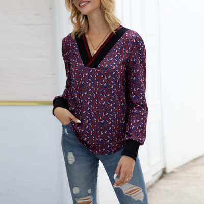 Gobestart Women V Neck Long Sleeve Leopard Print Splice Sweatshirt Casual Blouse Tops
Gobestart Women V Neck Long Sleeve Leopard Print Splice Sweatshirt Casual Blouse Tops