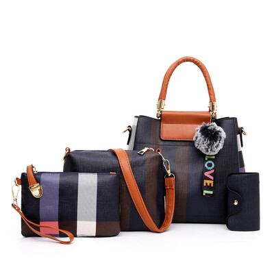 Bag female new portable female Korean fashion wild shoulder diagonal female bag mother bag four-piece suit
Bag female new portable female Korean fashion wild shoulder diagonal female bag mother bag four-piece suit