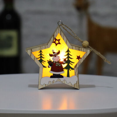 Home Decorations Christmas Tree Decoration Pendant Gift Round Deer Wooden Star Frame Pendant Holiday Decoration Lighting
Home Decorations Christmas Tree Decoration Pendant Gift Round Deer Wooden Star Frame Pendant Holiday Decoration Lighting