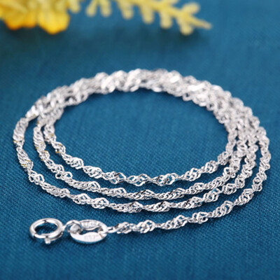 High Quality Simple Chain Copper Plated Silver Necklace With Lobster Clasps Fit Men Women Pendant 6 Designs Jewelry
High Quality Simple Chain Copper Plated Silver Necklace With Lobster Clasps Fit Men Women Pendant 6 Designs Jewelry