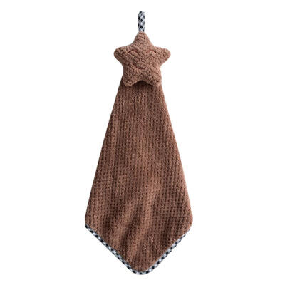 Smiling Face Hand Towel Soft Absorbent Quick-Drying Hanging Cloth Dishcloth