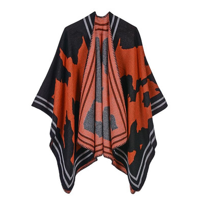 Women Poncho Cardigan Sweater Contrast Color Geometry Cashmere Capes Shawl Scarf Outerwear
Women Poncho Cardigan Sweater Contrast Color Geometry Cashmere Capes Shawl Scarf Outerwear